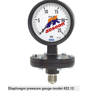 德国wika威卡膜片式压力表422.12