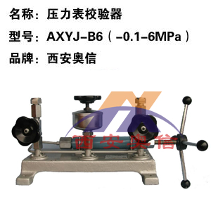 AXYJ-B6 真空压力校验器 AXYJ-B6(-0.1-6Mpa) 压力表校验器